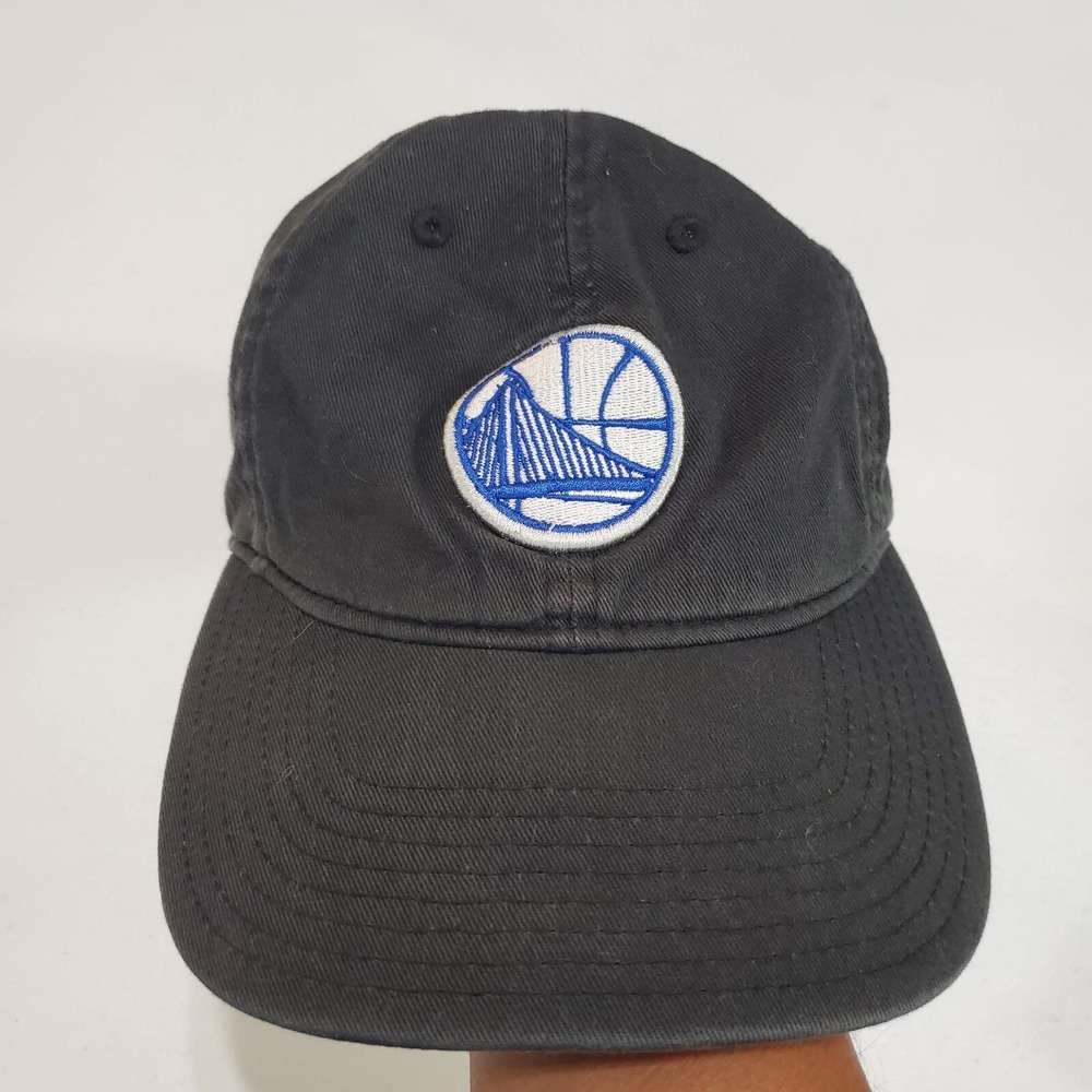 Golden State Warriors Men Cap One Size Black Logo Embroidered Adjustable‎ NBA
